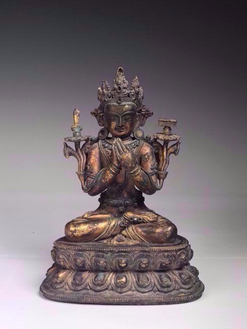 Antique Gilt Bronze Buddha (1 of 10)