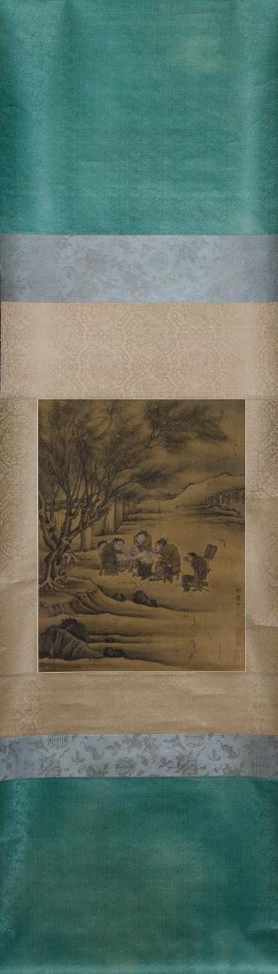 Chinese Painting On Paper Signed By LiuLuZhong: Chinese Painting On Paper Signed By LiuLuZhong 39 x30 cm.