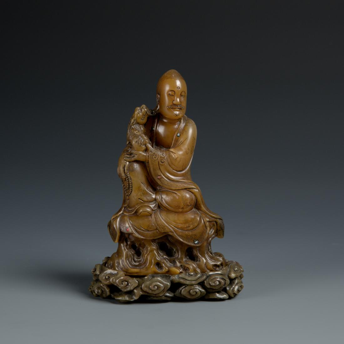 Carved Soap Stone Figure of Buddha (1 of 8)