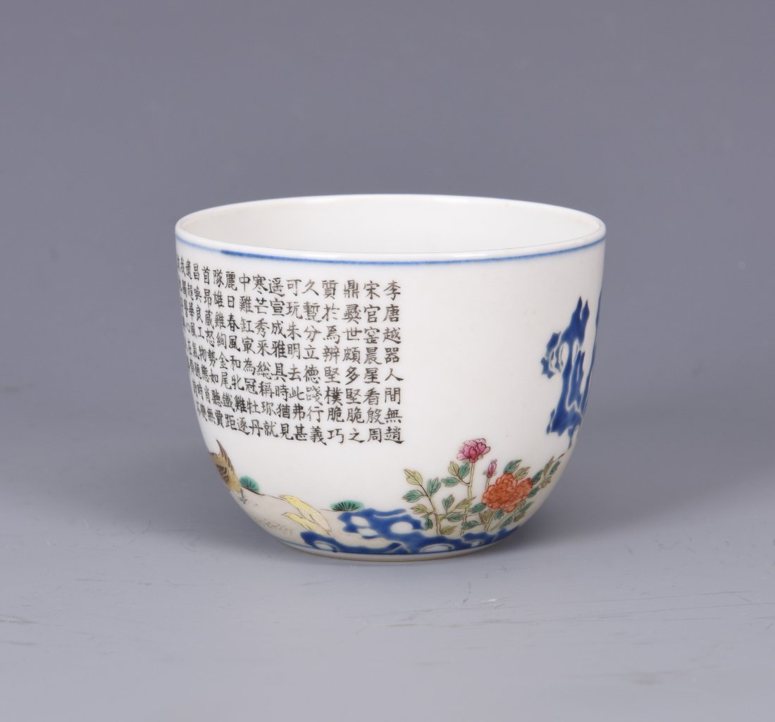A Chinese Famille Rose Porcelain Cup (1 of 10)
