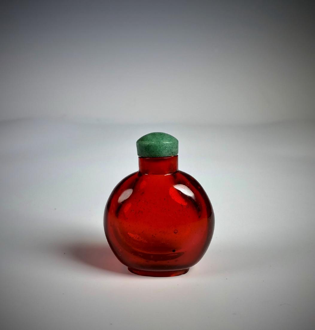 A Chinese Red Glass Snuff Bottle (1 of 8)