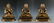 Three Gilt Bronze Buddhas Seated In Various Poses