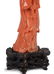 FINE CORAL FIGURE OF A LADY WITH A FLOWER BASKET - 3