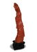 FINE CORAL FIGURE OF A LADY WITH A FLOWER BASKET - 4