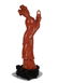 FINE CORAL FIGURE OF A LADY WITH A FLOWER BASKET - 5