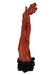 FINE CORAL FIGURE OF A LADY WITH A FLOWER BASKET - 6
