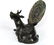 MING DYN. BRONZE QILIN-FROM STAND W/ ARCHAIC MIRROR - 4
