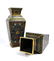 PAIR OF CLOISONNE ENAMEL SQUARE VASES, QIANLONG MARK - 7