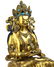 INSCRIBED & GEM-INLAID GILT BRONZE FIGURE OF AMITAYUS - 13