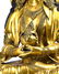 INSCRIBED & GEM-INLAID GILT BRONZE FIGURE OF AMITAYUS - 4