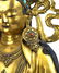 INSCRIBED & GEM-INLAID GILT BRONZE FIGURE OF AMITAYUS - 6