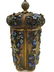 CHINESE EXPORT ENAMELED SILVER GILT FILIGREE TEA CADDY - 3