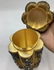 CHINESE EXPORT ENAMELED SILVER GILT FILIGREE TEA CADDY - 6