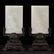 AN EXCEPTIONAL PAIR OF WHITE JADE TABLE SCREENS - 2