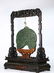 CARVED GREEN JADE TABLE SCREEN - 2