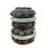 CHINESE SILVER GEM-INLAID TEA CADDY WITH JADE BANGLES
