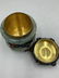 CHINESE SILVER GEM-INLAID TEA CADDY WITH JADE BANGLES - 7