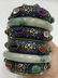 CHINESE SILVER GEM-INLAID TEA CADDY WITH JADE BANGLES - 8