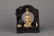 CARVED SOAPSTONE FIGURE OF GUANYIN WITH HARDWOOD BASE - 2