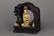 CARVED SOAPSTONE FIGURE OF GUANYIN WITH HARDWOOD BASE - 3