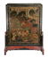 17/18TH C. CHINESE LACQUER SCHOLAR'S TABLE SCREEN