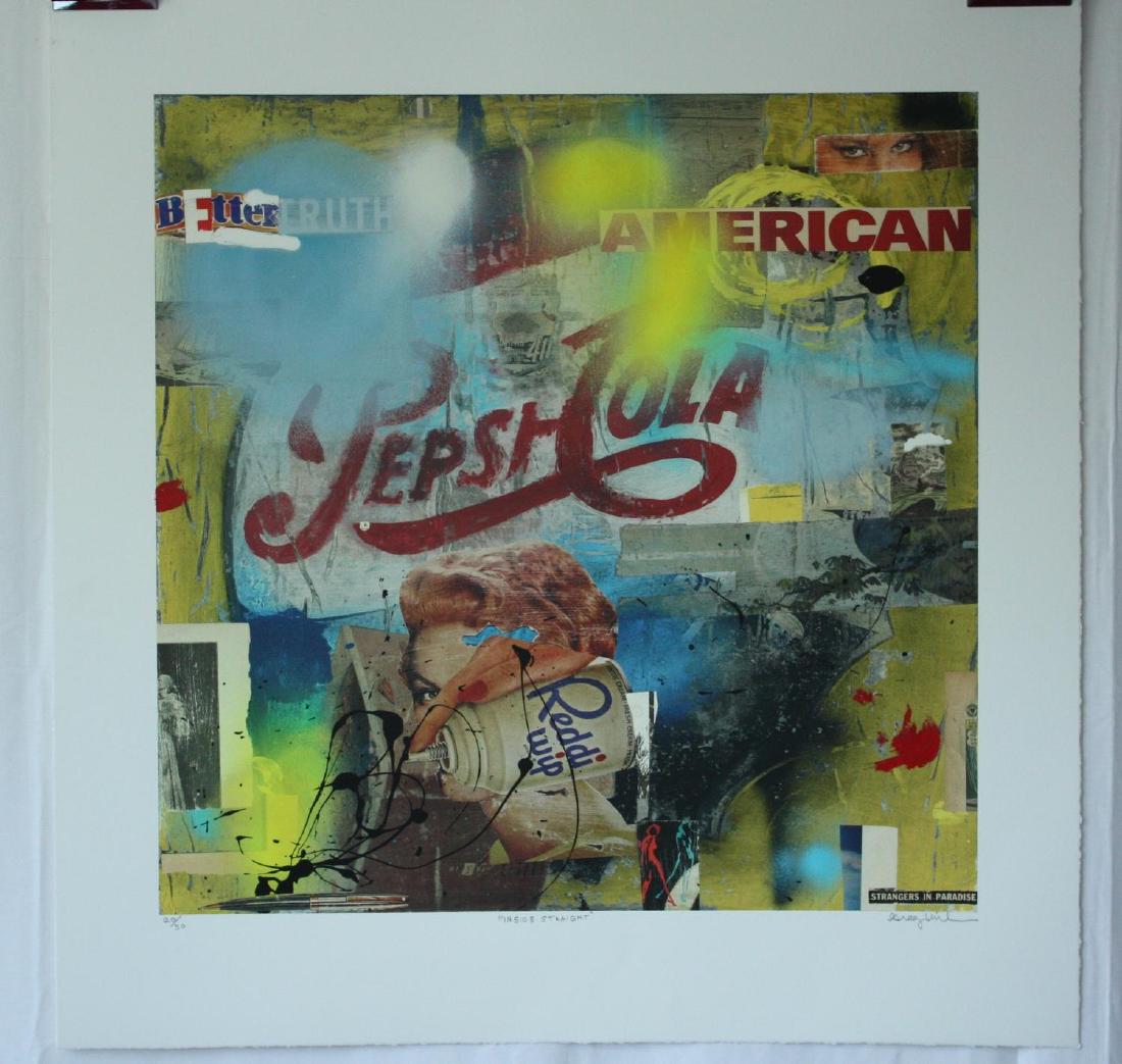 'Inside Straight' Greg Miller, Signed Limited Edition: 'Inside Straight' Greg Miller, Signed Limited Edition Inkjet, hand applied paint & spray paint with a silkscreened varnish finish, 20/50, 2012, Certificate of Authenticity