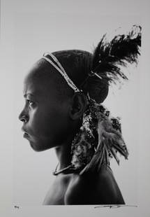 Lyle Owerko 'Samburu 10' from The Samburu, 2016, signed: Lyle Owerko 'Samburu 10' from The Samburu, 2016, signed archival pigment print, 3/25 W 43cm x H 64cm. Provenance & Authentication