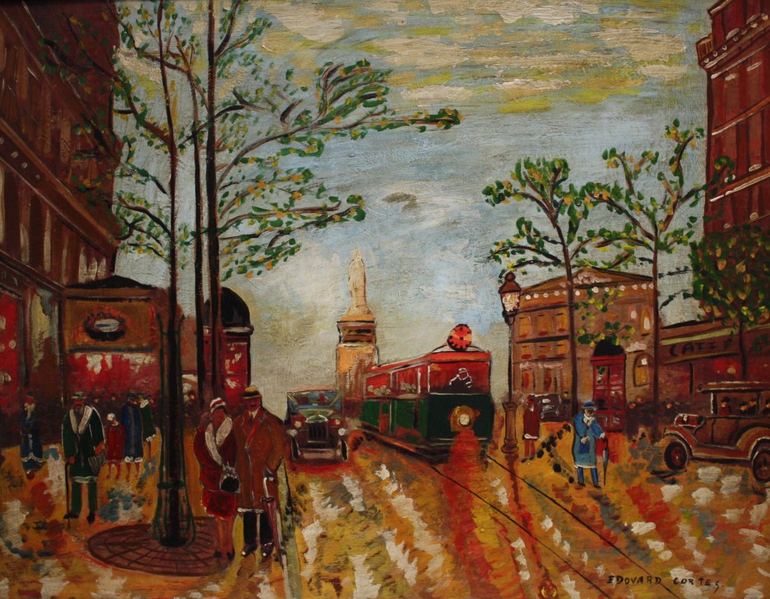 Oil on Canvas, signed lower right Edouard Cortes, 70cm: After Edouard Cortes, Oil on Canvas, signed lower right, 70cm H x 90cm W.