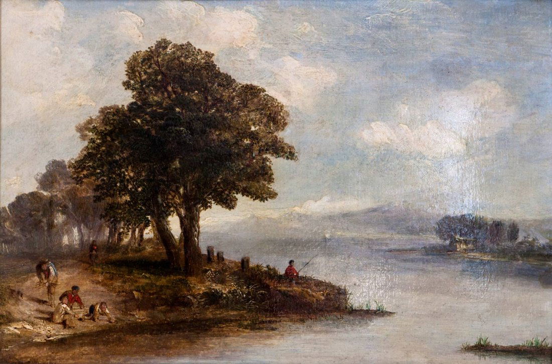 Attributed to Sir Ernest Albert Waterlow (1858-1911),: Technique: Oil on board Dimensions: 30 x 45 cm Condition: No condition report available for this sale. If interested, please make a special request via e-mail. Provenance: The estate of Dr. Eliyahu Yu