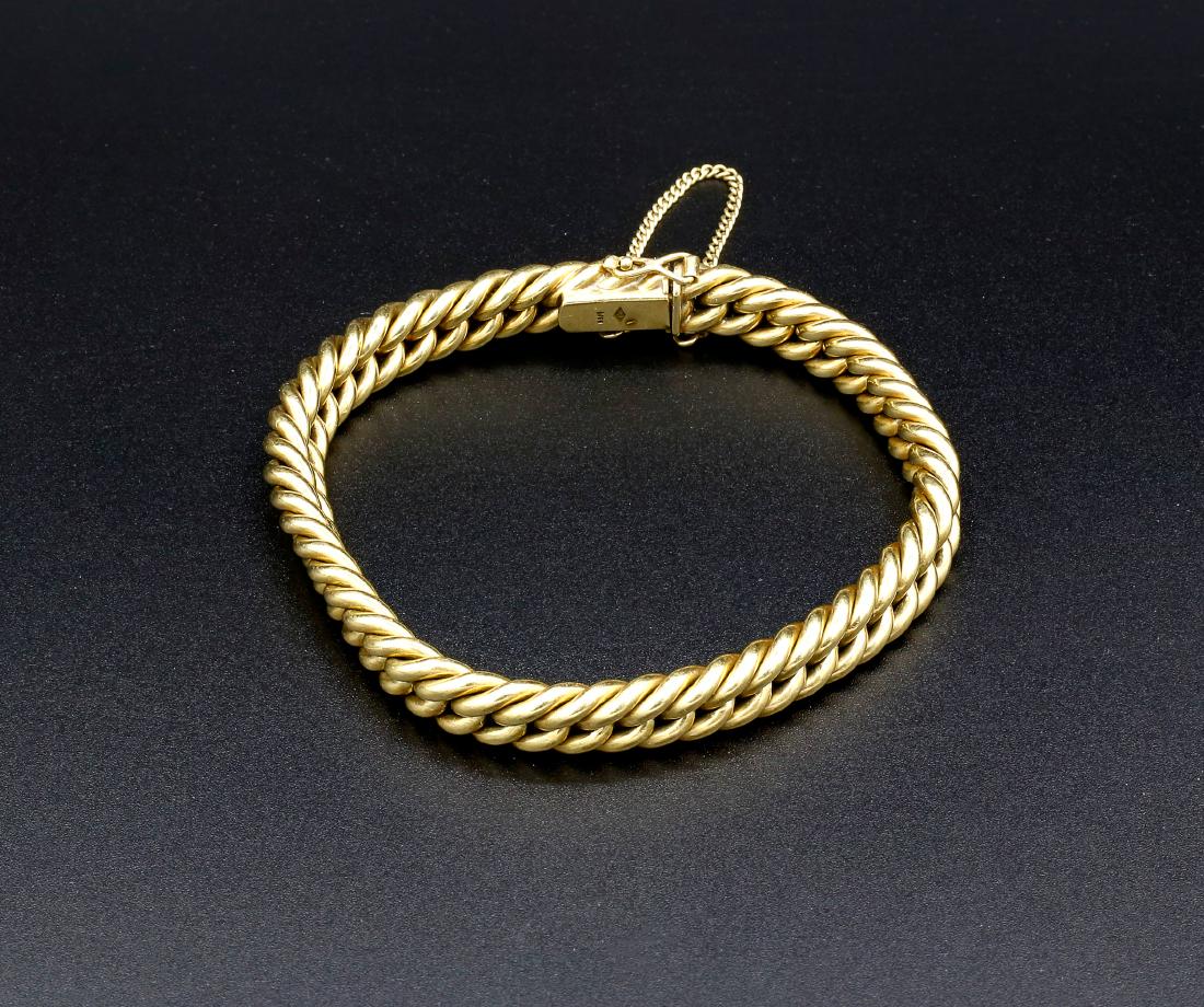 An 18K Gold Bracelet, France (1 of 3)