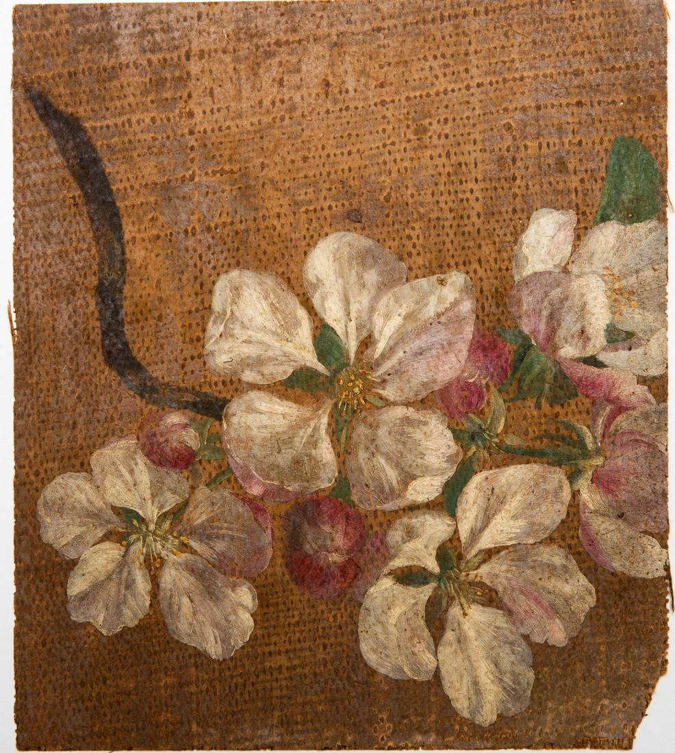 European School, 17-18th Century, Flowers (fragment): European School, 17-18th Century, Flowers (fragment) Oil on canvas 16.5 x 14.5 cm Provenance: Estate of Isidor Kaiser, Copenhagen-Hamburg. Condition: For a detailed condition report, please contact us