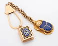 A 18-20K Gold Charms Keychain