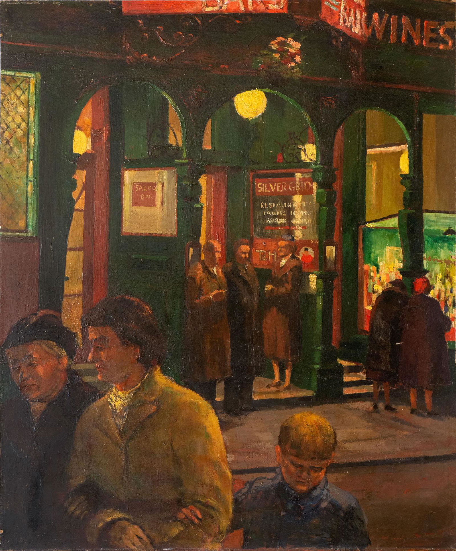 Ruskin Spears (1911-1990), Outside the Silvergrid (1 of 2)