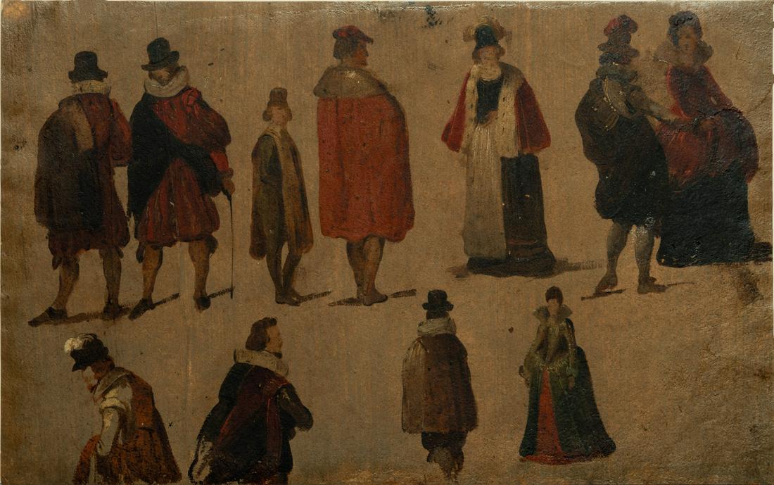 Flemish School, 17th Century, Study of Attire (1 of 2)