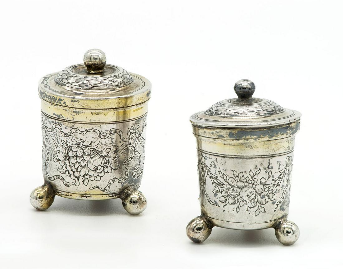 A Pair of Silver and Parcel Gilt Beakers, Netherlands, ca 1700 (1 of 6)