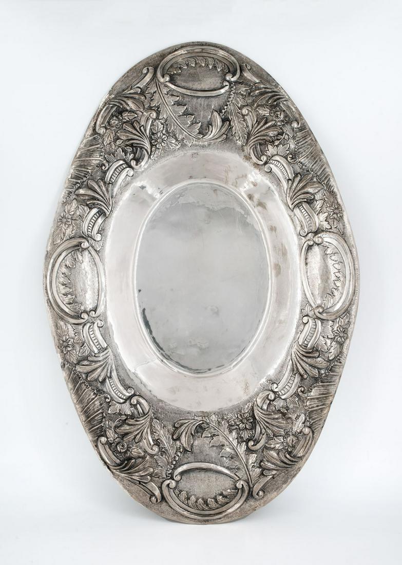 A Fine Large Sterling Silver Tray (1 of 3)