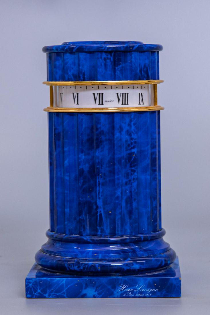An Art Deco Hour Lavigne Marble Clock, France, Early 20th Century (1 of 2)