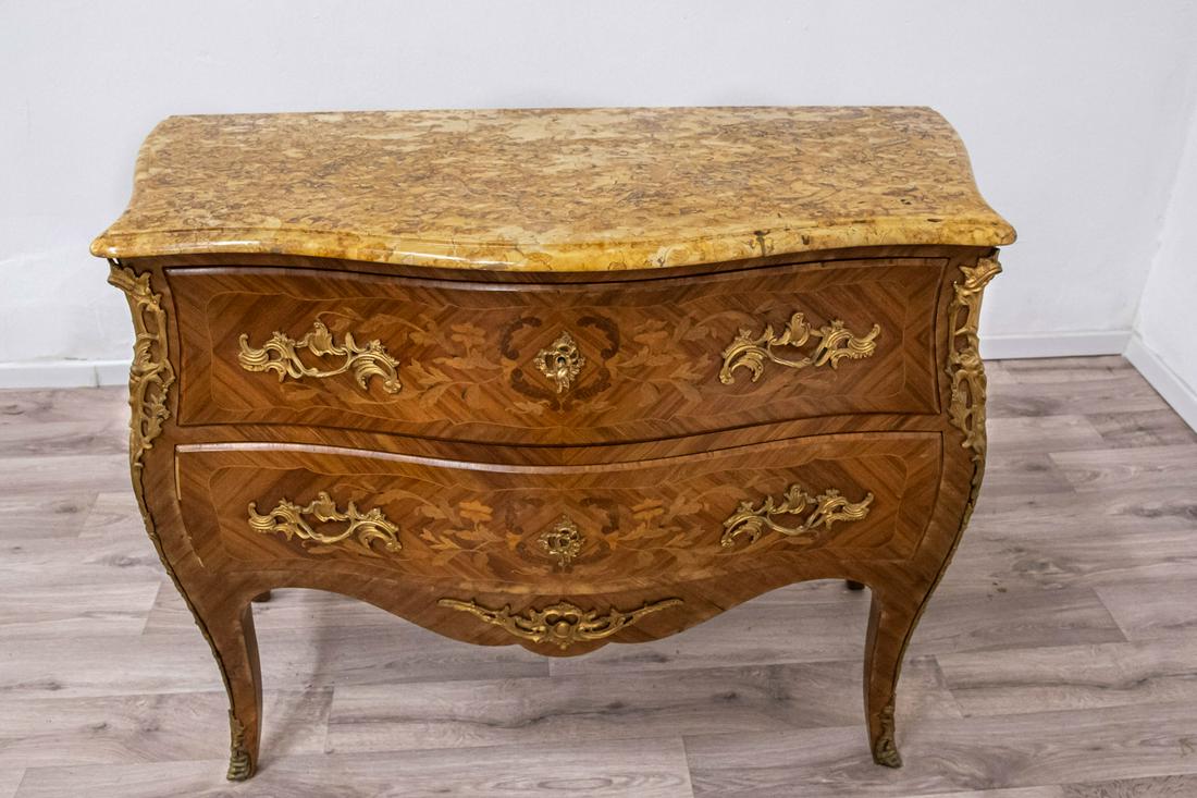 An Impressive Louis XV Style Kingwood Marquetry Marble and Ormolu Commode, France 19th Century (1 of 4)