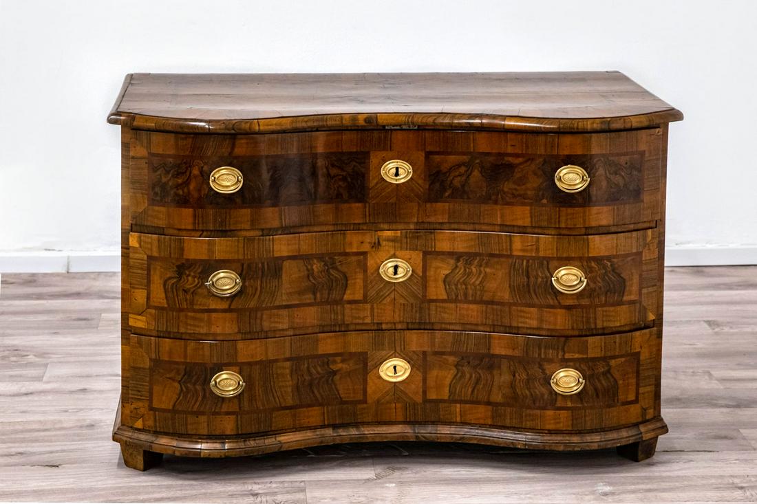 A Baroque Wood and Marquetry Commode, Germany, ca 1750 (1 of 5)