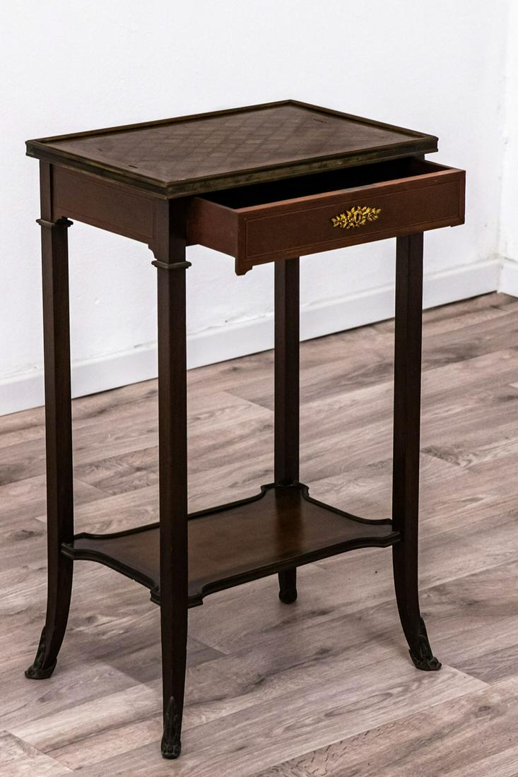 A Nice Wood and Marquetery Side Table, France 19th Century (1 of 3)