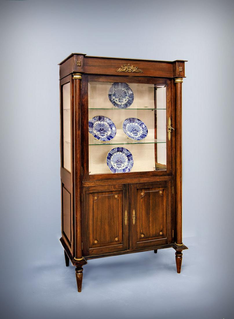 A Napoleon III Mahogany Wood and Gilt Bronze Display Cabinet, 19th Century (1 of 4)