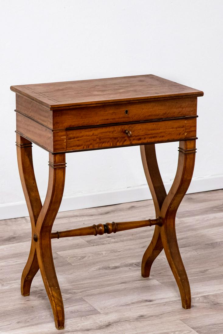 A Charles X Walnut Work Table, France, Early 19th Century (1 of 6)