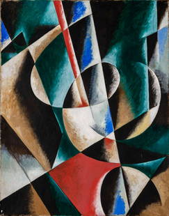 Liubov Popova (1889-1924), Painterly Construction: Liubov Popova (1889-1924), Painterly Construction Oil on canvas 1920 61.5 x 50.5 cm Signed in Cyrillic L.S Popova (on the reverse). Provenance: The Eliezer Pere