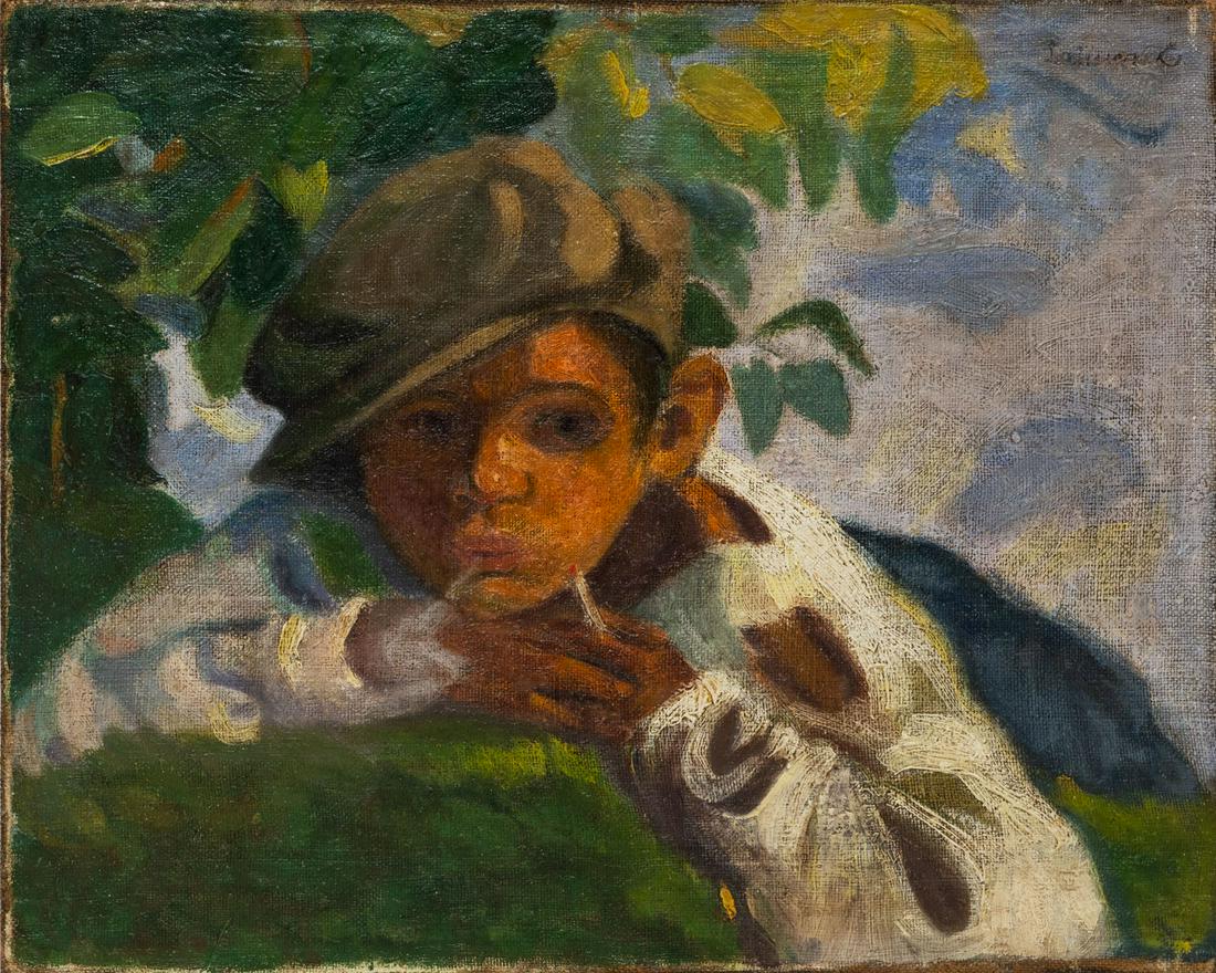 Unidentified Artist (ca 1920), Boy in the Garden (1 of 2)