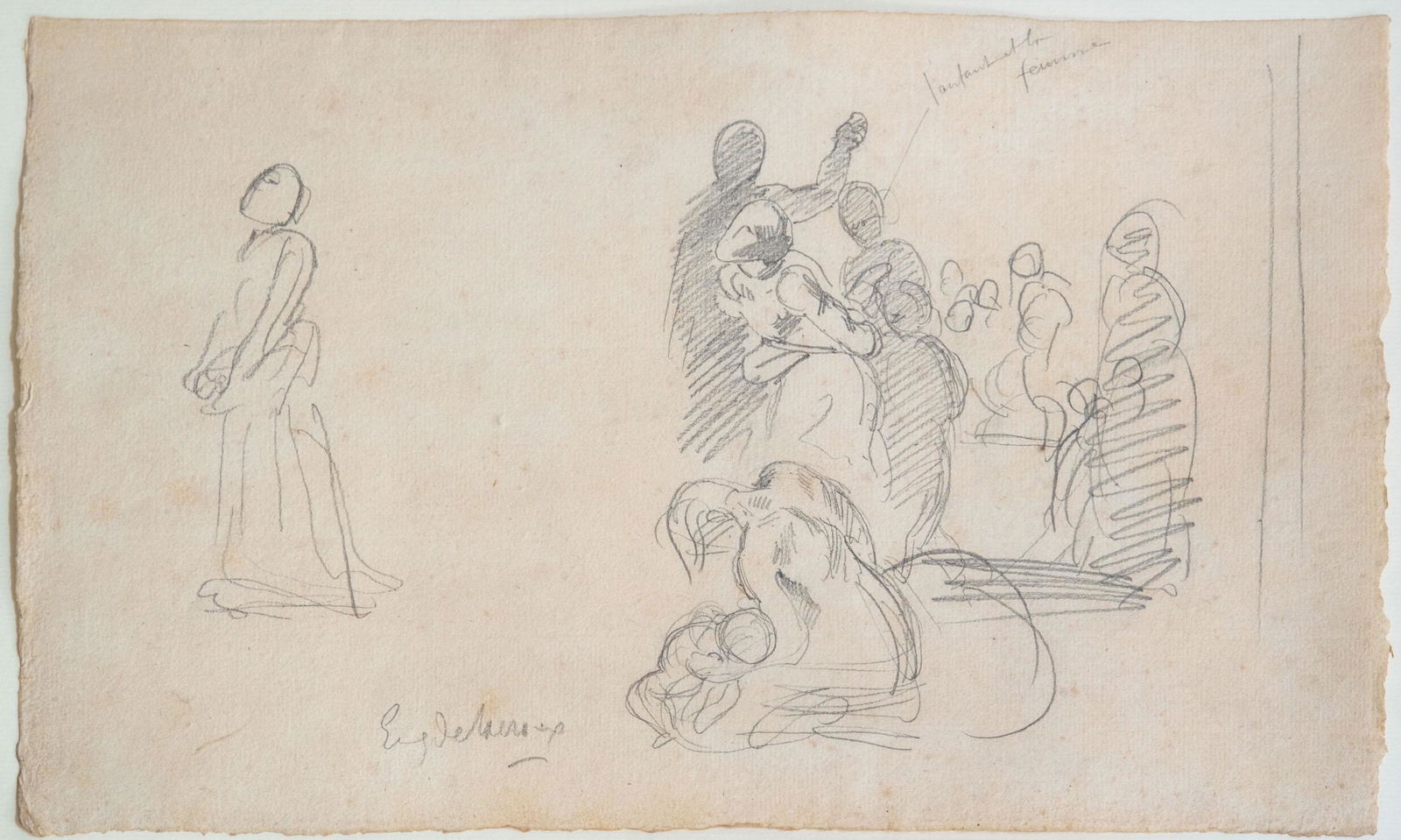 Eugene Delacroix (1798-1863), A Sketch for "Entry of the Crusaders in Constantinople" (1 of 2)