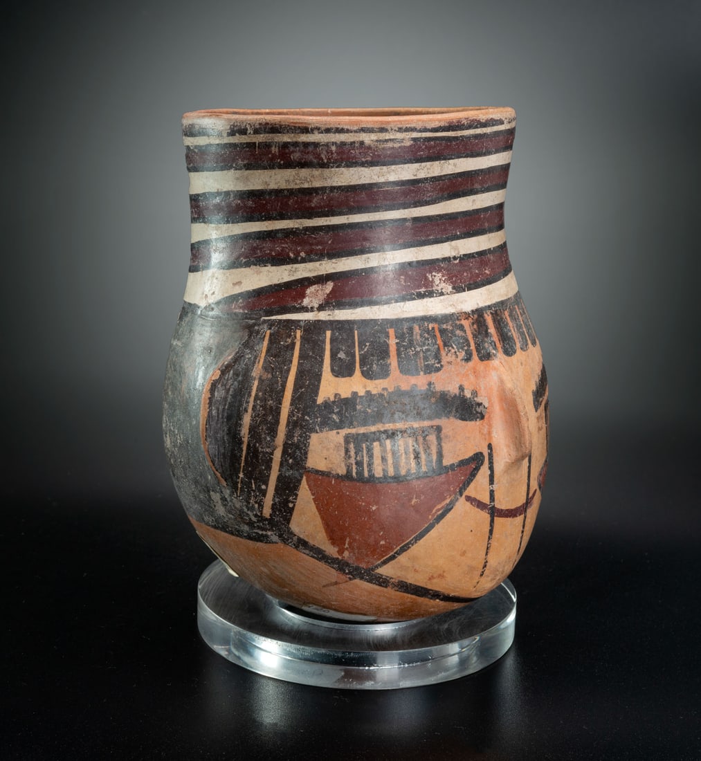 A Trophy Head Effigy Jar, Early Nasca, Peru, 1-200 CE (1 of 5)