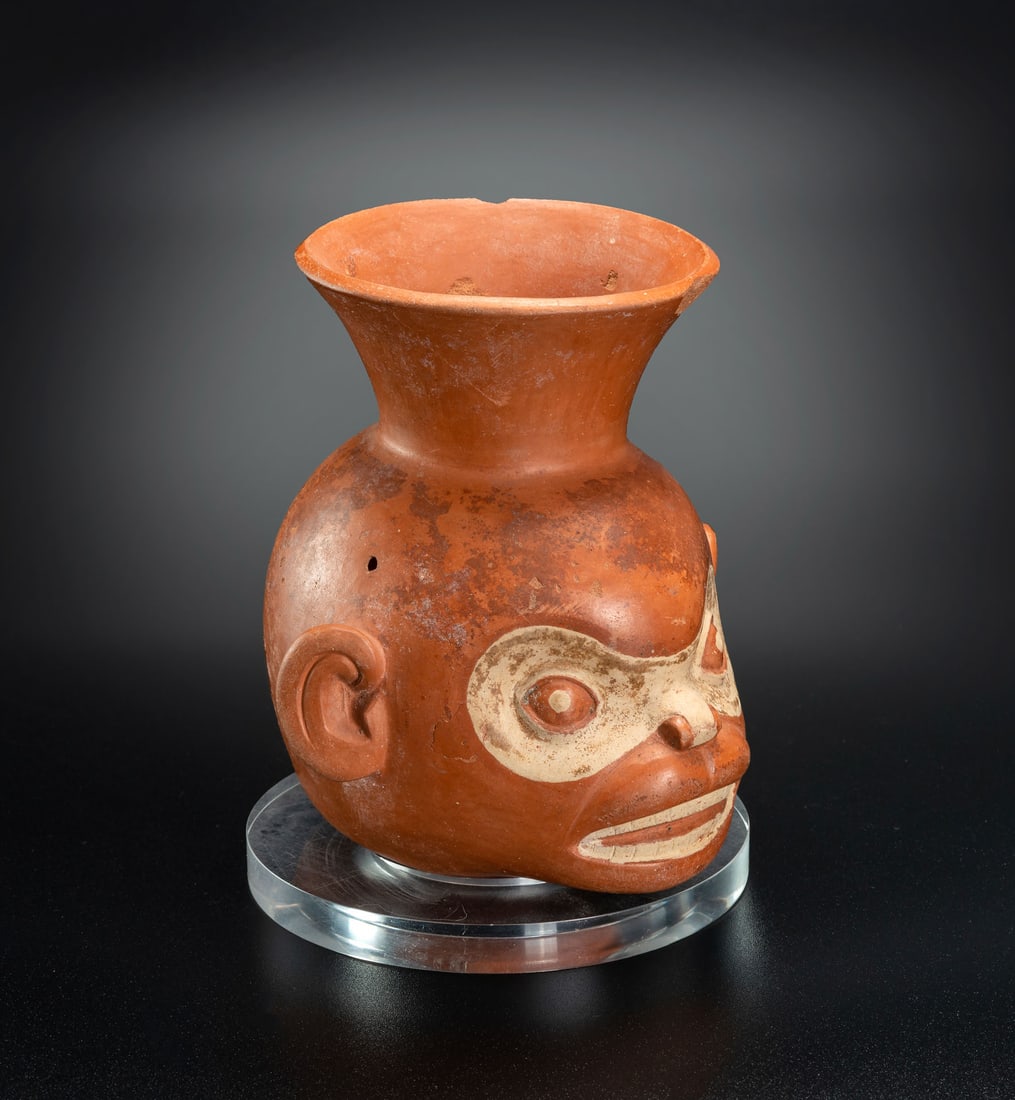 A Short Spouted Bottle: Monkey Effigy, Moche, Peru, 450-700 CE (1 of 5)
