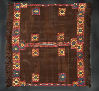 Complete Sleeveless Shirt, Ica-Nasca Valley, Peru, Middle Horizon, 500-700 CE: Complete Sleeveless Shirt, Ica-Nasca Valley, Peru, Middle Horizon, 500-700 CE Late Nasca or Huari Dark brown, red, yellow and blue camelid fiber interlocked tapestry. 70 x 76 cm For more