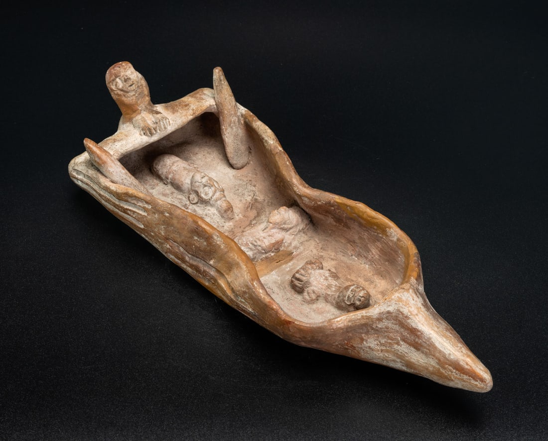 A Funerary Boat with Four Passengers, Chimu, Peru, 900-1534 CE (1 of 5)