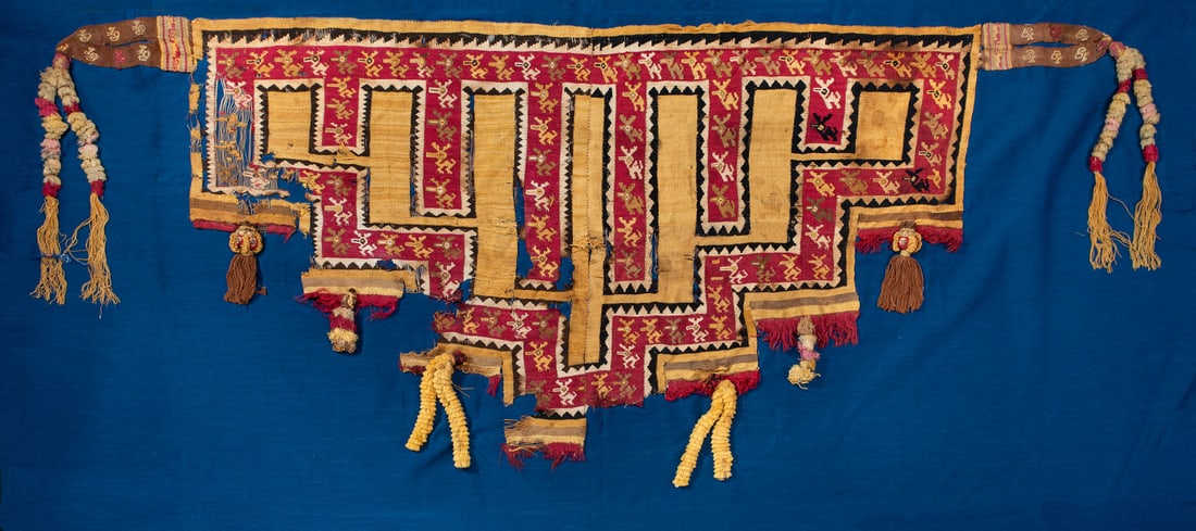 A Stepped Triangular Loincloth with Deer Figures, North Coast, Peru, Late Horizon, 1350-1530 CE (1 of 1)